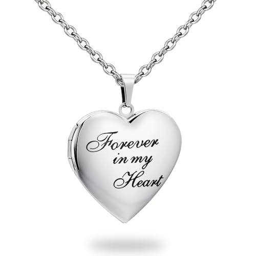 Heart Locket Memorial Necklace