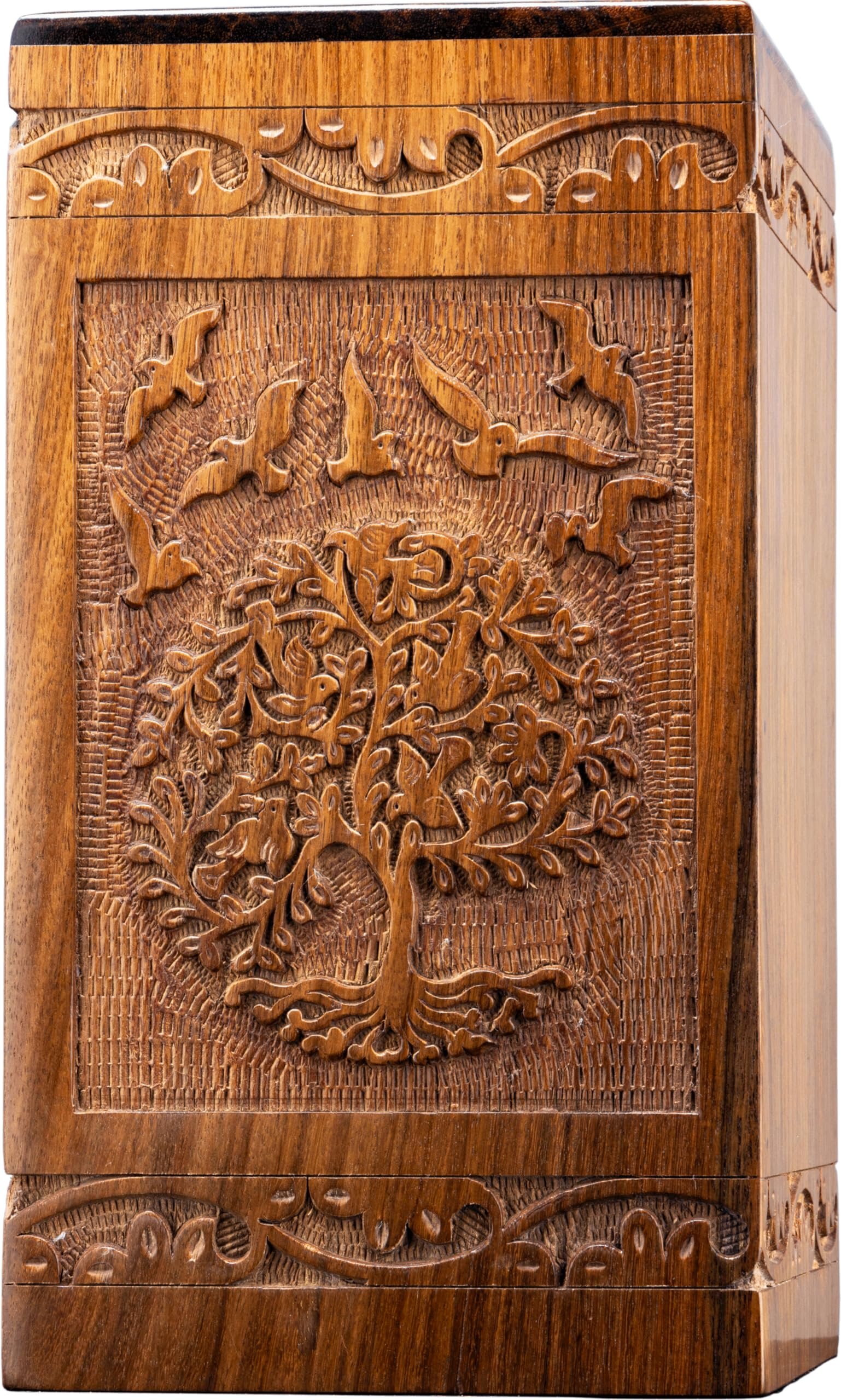 Wooden Tree of Life pet urn