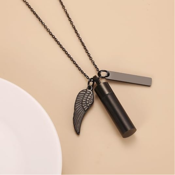 Dog/Cat Paw Print Cylinder Cremation Jewelry For Pet Ashes Keepsake Urn Necklace Women Men Memorial Pendant - I Still Need You Close To Me - Image 4