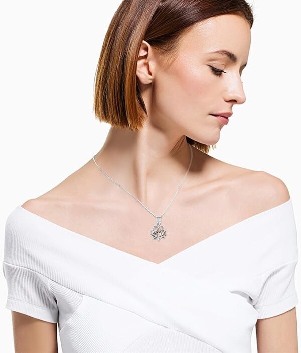 Cremation Jewelry for Ashes Pendant - Lotus Urn Necklace with Mini Keepsake Urn Memorial Ash Jewelry - Image 6